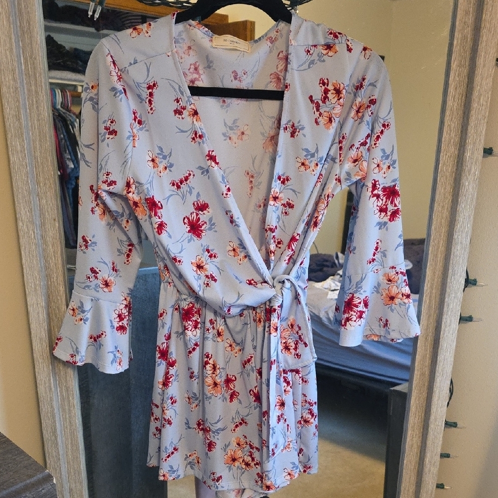 Floral Wrap Romper